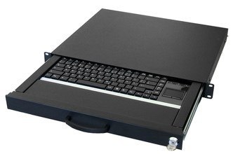 Aixcase 19" Rack 1U Tastatur US Touchpad USB schwarz No name