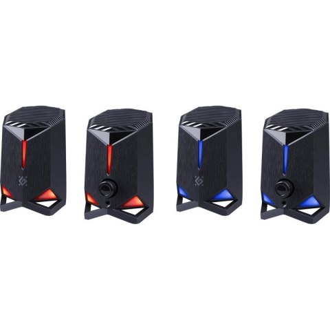 DEFENDER GŁOŚNIKI ROCKET 2.0 6W LED USB CZARNE 65094 Defender