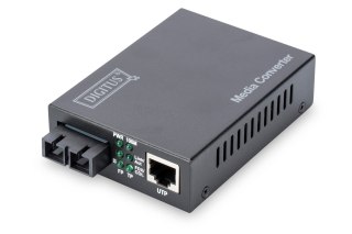 Media konwerter RJ45 10/100Base-TX na SC duplex 100Base-FX, Tx/Rx 1310nm, 2 km DIGITUS