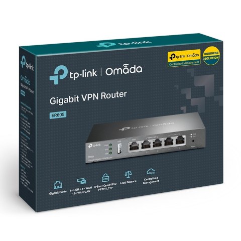 TP-Link Omada ER605 ruter Gigabit Ethernet Czarny TP-LINK