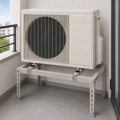 Uchwyt podstawa podłogowa do klimatyzatora MC-864 do 70kg 280-870mm / 230-450mm stal galwanizowana max 36000 BTU