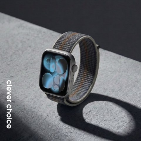 Crong Nylon - Pasek sportowy do Apple Watch 38/40/41/42 mm (Midnight Run) Crong
