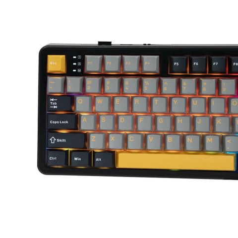 Klawiatura gasket F108 Gray+Orange+Deep Gray Volcano switch RGB AULA AULA