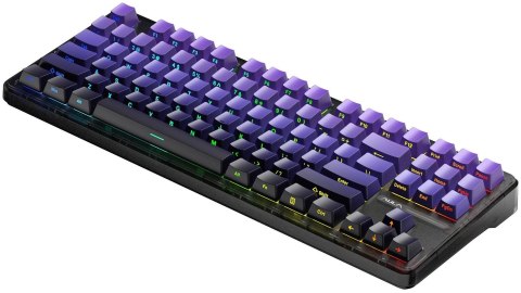 Klawiatura gasket F87 Pro Purple Black Gradient GrayWoodV4 switch RGB AULA AULA