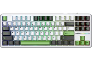 Klawiatura gasket F87 Thunder Black GrayWoodV3 switch RGB AULA AULA