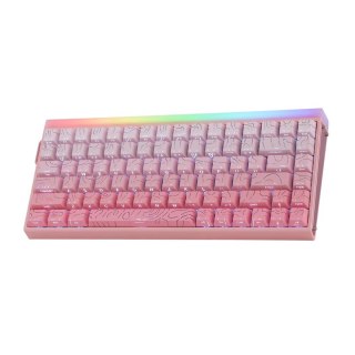 Klawiatura gasket HERO84 HE PINK+Gradient+Contour Dragon King switch RGB AULA AULA