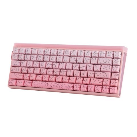 Klawiatura gasket HERO84 HE PINK+Gradient+Contour Dragon King switch RGB AULA AULA