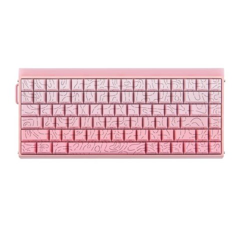 Klawiatura gasket HERO84 HE PINK+Gradient+Contour Dragon King switch RGB AULA AULA