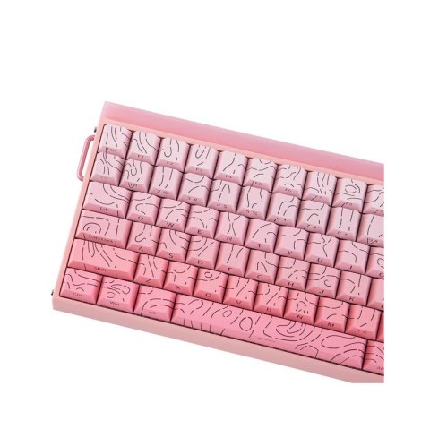 Klawiatura gasket HERO84 HE PINK+Gradient+Contour Dragon King switch RGB AULA AULA