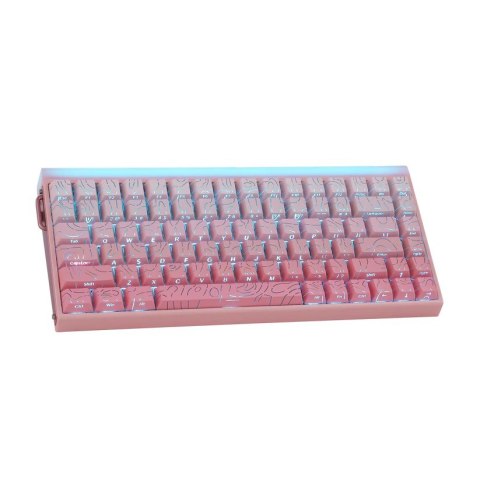 Klawiatura gasket HERO84 HE PINK+Gradient+Contour Dragon King switch RGB AULA AULA