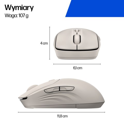 Mysz HP 400 Quiet Purple Wireless Mouse bezprzewodowa fioletowa AZ7B7AA Hewlett-Packard