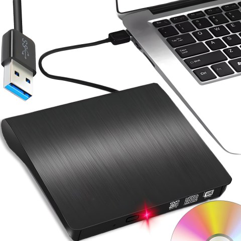 Napęd cd-r/dvd-rom/rw zewnętrzny usb 3.0 nagrywarka cd odtwarzacz przenośny -e293 RTO