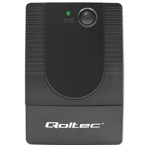 Qoltec 53772 zasilacz UPS Technologia line-interactive 0,65 kVA 360 W 1 x gniazdo sieciowe Qoltec