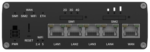 Teltonika Networks RUTC41 (EU) router 4G Cat 4 Edge z WiFi 6, wsparciem dla dockera, 5 portami ethernetowymi, eSIM Teltonika