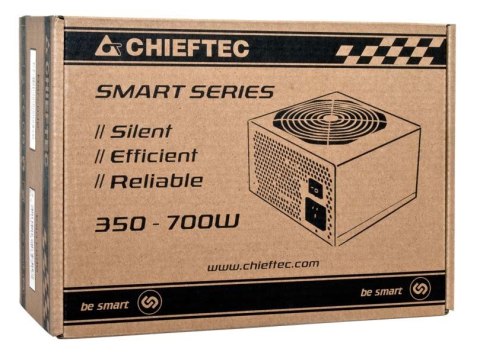 Chieftec Smart GPS-600A8 moduł zasilaczy 600 W 20+4 pin ATX ATX Czarny Chieftec