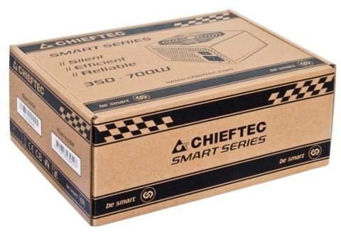 Chieftec Smart GPS-600A8 moduł zasilaczy 600 W 20+4 pin ATX ATX Czarny Chieftec