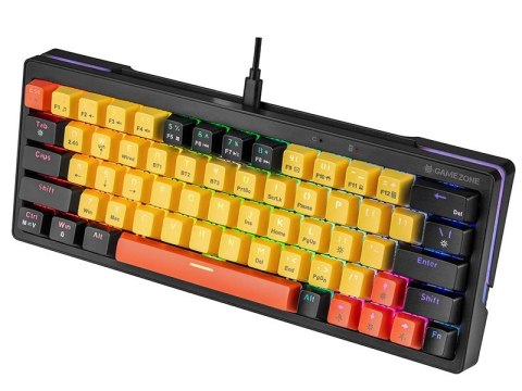 Klawiatura mechaniczna Tracer GAMEZONE EVO2 HOT SWAP 63 (Yellow) TRAKLA47302 Tracer