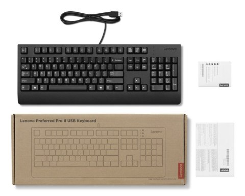 Lenovo 4Y41R64588 klawiatura Dom/Biuro USB US English Czarny Lenovo
