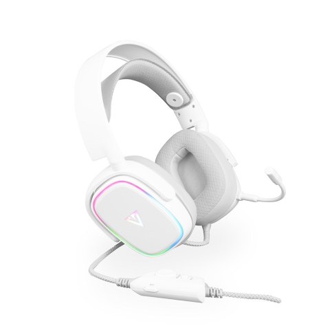 MODECOM VOLCANO MC-899 PROMETHEUS BIAŁE SŁUCHAWKI NAGŁOWNE Z MIKROFONEM MODECOM