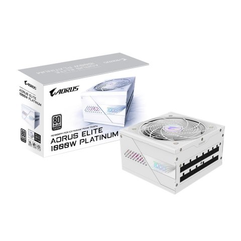 Zasilacz Gigabyte AORUS ELITE P1000W 80+ Platinum Modular PCIe 5.0 ICE (GP-AE1000PM PG5 ICE) Gigabyte