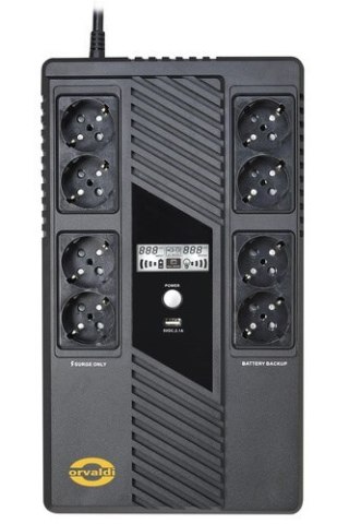 Zasilacz awaryjny UPS ORVALDI AM-1000 USB Line-Interactive Orvaldi