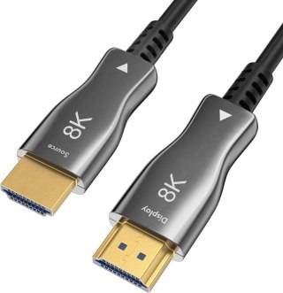 CLAROC KABEL HDMI 2.1 AOC, M/M, 4K@120HZ, 8K@60HZ, 10M, FEN-HDMI-21-10M Claroc