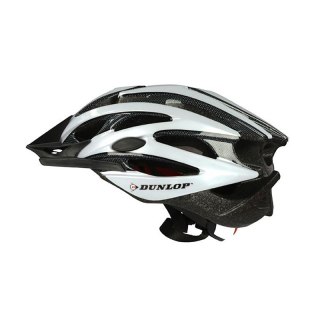 Dunlop - Kask rowerowy regulowany MTB r. M 55-58 cm (biało-czarny) Dunlop
