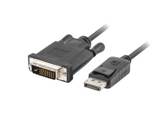 Kabel Lanberg CA-DPDV-10CU-0018-BK (DisplayPort M - DVI-D M; 1,8m; kolor czarny) Lanberg
