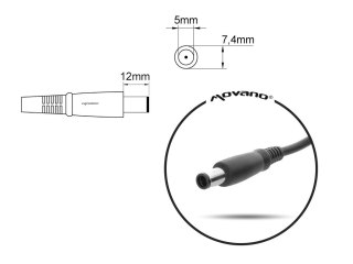 Ładowarka / zasilacz Mitsu ZM/DEL195462 19.5v 4.62a (7.4x5.0 pin) - dell 90W MITSU