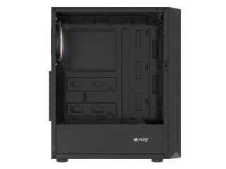 OBUDOWA FURY SHOBO SH4 RGB MIDI TOWER Z OKNEM CZARNA FURY