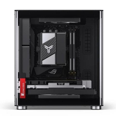 Obudowa PC Jonsbo TK-0, Mini-Tower, Mini-ITX, Tempered Glass, Holz - schwarz Jonsbo