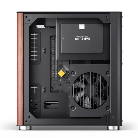 Obudowa PC Jonsbo TK-0, Mini-Tower, Mini-ITX, Tempered Glass, Holz - schwarz Jonsbo