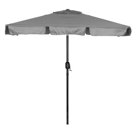 Prostokątny duży parasol ogrodowy skośny łamany z korbą szary 200x130 cm MultiGarden MultiGarden