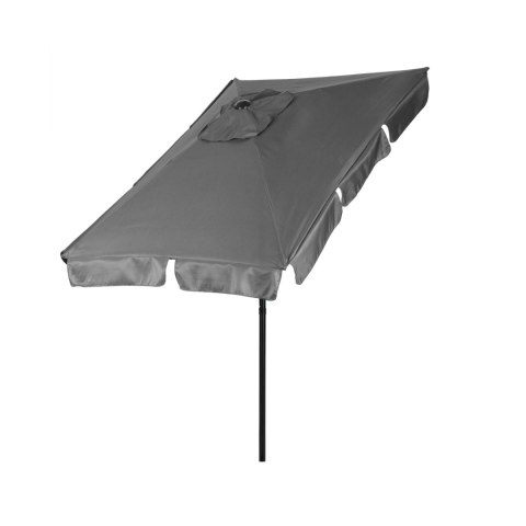 Prostokątny duży parasol ogrodowy skośny łamany z korbą szary 200x130 cm MultiGarden MultiGarden