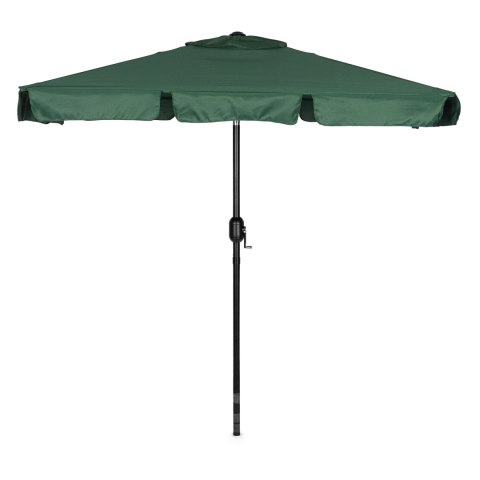 Prostokątny duży parasol ogrodowy skośny łamany z korbą zielony 200x130 cm MultiGarden MultiGarden