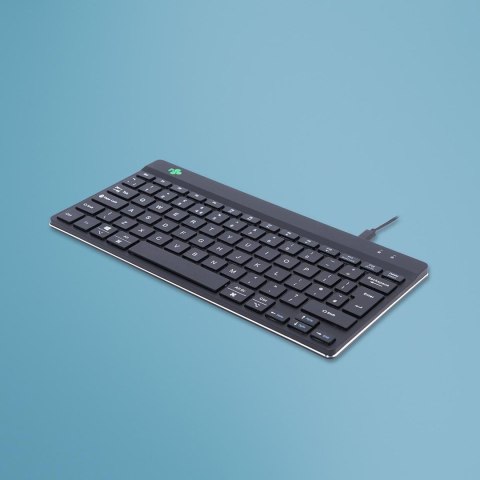 R-Go Tastatur Compact Break UK-Layout verkabelt schwarz No name