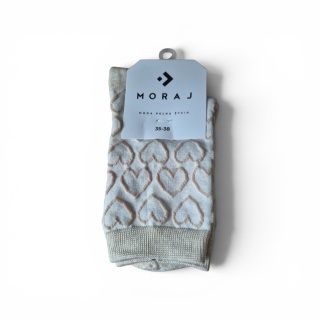 Skarpety damskie w serca rozm:35-38 CSLW250-002