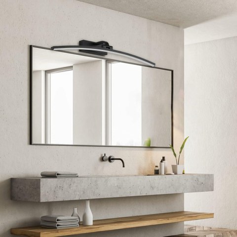 ZD198A Lampka ścienna łuk 60cm biała neutralna czarna ATL