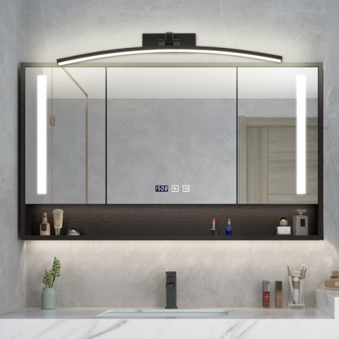 ZD198A Lampka ścienna łuk 60cm biała neutralna czarna ATL