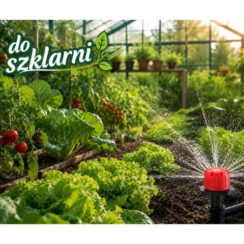 Zestaw System Do Nawadniania Kropelkowego Ogrodu Automatyczny 55M+15M 386el LEAN