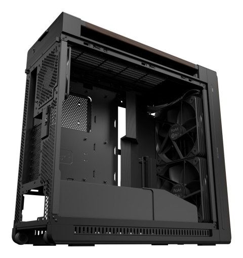 ASUS ProArt PA602 Wood Edition Modern Black - Tempered Glass Panel Midi Tower Czarny, Drewno ASUS