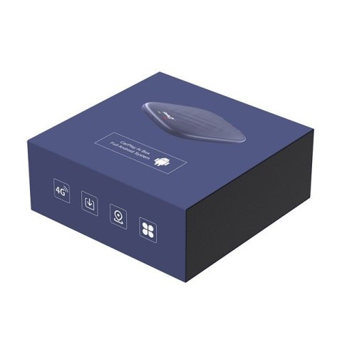 CARLINKIT Adapter Bezprzewodowy TBOX-Plus 4GB+64GB Apple Carplay/Android Auto niebieski CARLINKIT