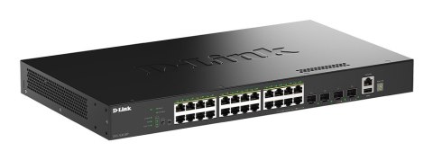 D-Link DGS-1530-28P/E przełącznik sieciowy Zarządzany L2 Gigabit Ethernet (10/100/1000) Obsługa PoE Czarny D-Link
