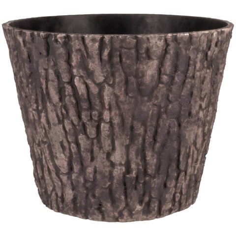 Doniczka orzechowa, efekt drewna, UV stabilna, dekoracyjna, balkonowa, do ogrodu, 37,5x30 cm KAMAI STRENDPRO