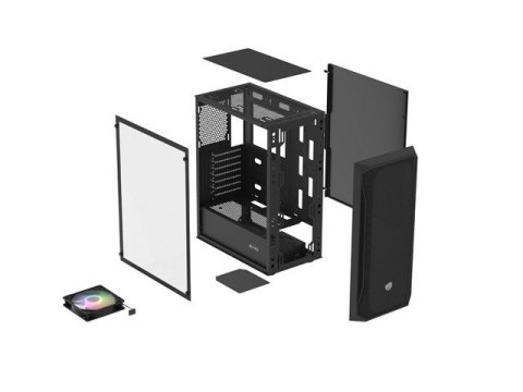 FURY OBUDOWA KOMPUTEROWA FURY SHOBO RGB MIDI TOWER Z OKNEM CZARNA NATEC