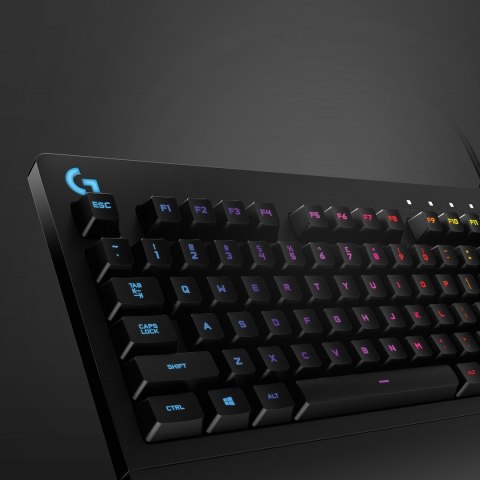 Klawiatura Logitech 920-008093 (mechaniczna; USB 2.0; (US); kolor czarny) Logitech