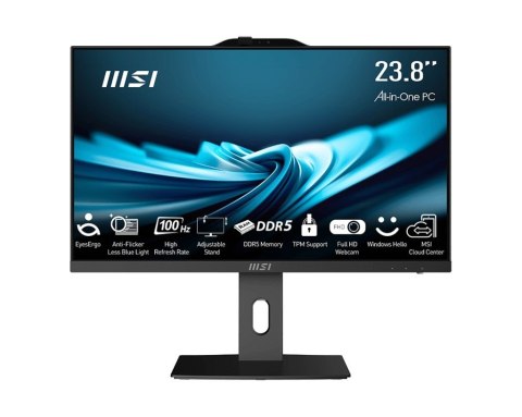MSI AIO PRO AP242P 14M-649XEU i5-14400 23,8" IPS LED FHD Non-Touch Anti-Glare 16GB SSD512GB M.2 AX211 WiFi 6E NoOS Black MSI