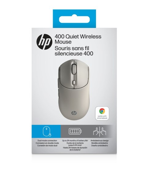 Mysz HP 400 Quiet Maple Wireless Mouse bezprzewodowa beżowa AZ7B6AA Hewlett-Packard