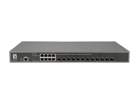 Przełącznik zarządzalny LevelOne GB/L3 20-portowy 19" 10 Gb/s No name