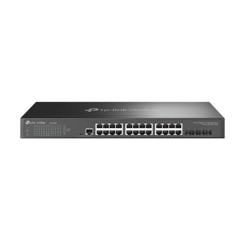 TP-Link Omada SG3428X łącza sieciowe Zarządzany L2+/L3 Gigabit Ethernet (10/100/1000) 1U Czarny TP-LINK